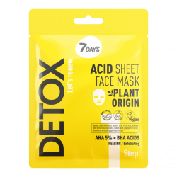 Sheet Face Mask Acid AHA (5%) + BHA 25g 7DAYS