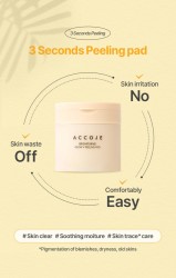 Επιθέματα Τόνερ για Λάμψη Accoje Brightening Glow V Peeling Pad Toner Pad 70pcs