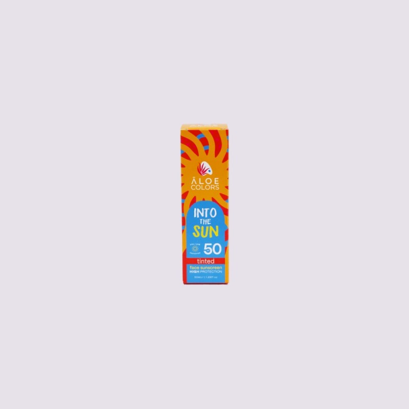 Αντηλιακή Κρέμα Προσώπου Aloe Colors Into The Sun Face Sunscreen spf50 Tinted 50ml Αντηλιακή Κρέμα Προσώπου Aloe Colors Into The Sun Face Sunscreen spf50 Tinted 50ml