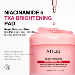 Anua Niacinamide 5 TXA Brightening Pad - Λευκαντικά επιθέματα για το πρόσωπο με νιασιναμίδη 60 pads 210ml