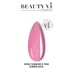 Rubber Base Shine Shimmer 08 Pink Beauty VI 15ml