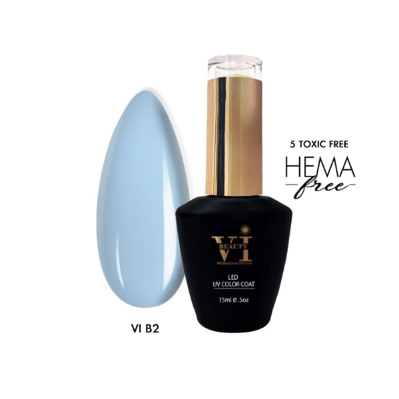 Ημιμόνιμο Βερνίκι Beauty VI-Β2 15ml Light Baby Blue