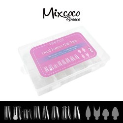 Dual Forms Tips & Silicone French Guides MIX Shapes 288PCS Beauty VI