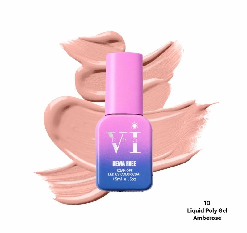 Liquid Poly Gel Beauty VI 10 Amberrose 15ml