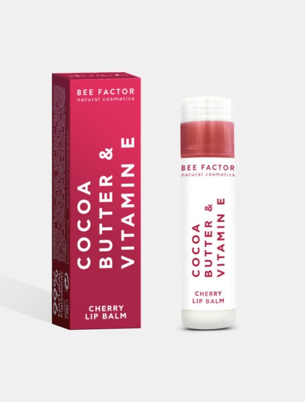 Lip Balm Cherry με Βούτυρο Κακαό & Βιταμίνη Ε 5ml Bee Factor Lip Balm Cherry με Βούτυρο Κακαό & Βιταμίνη Ε 5ml Bee Factor