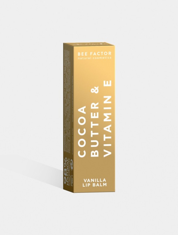 Lip Balm Vanilla με Βούτυρο Κακαό & Βιταμίνη Ε 5ml Bee Factor Lip Balm Vanilla με Βούτυρο Κακαό & Βιταμίνη Ε 5ml Bee Factor