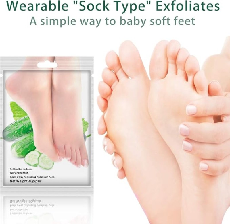 Μάσκα ποδιών για ενυδάτωση και απολέπιση Cucumber 40gr