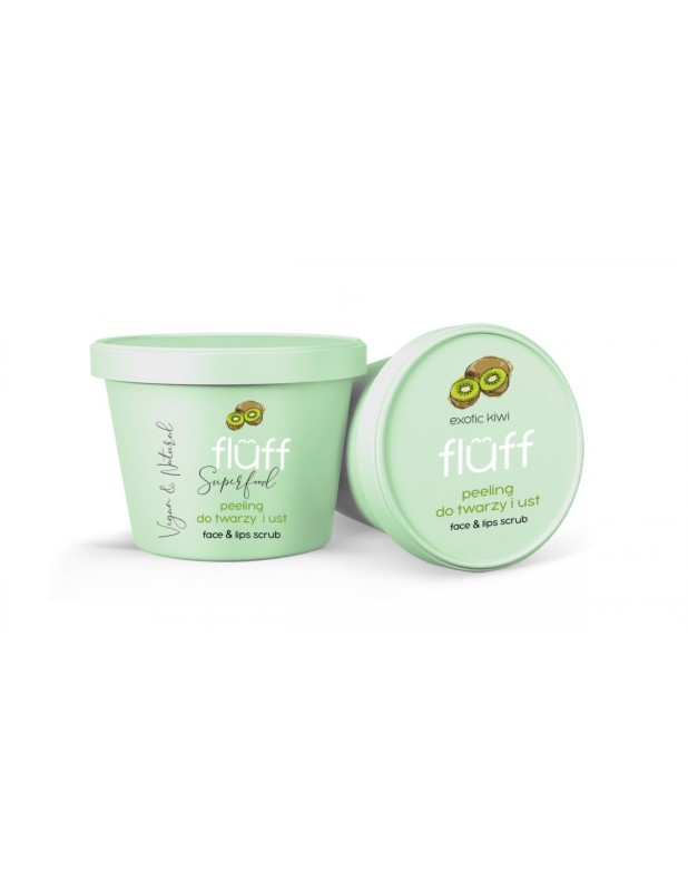 Fluff ”Kiwi” Face & Lip Scrub 80gr