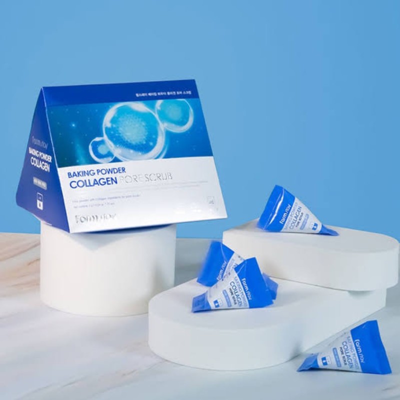 Scrub Προσώπου με Κολλαγόνο FARMSTAY Baking Powder Collagen Pore Scrub 7g