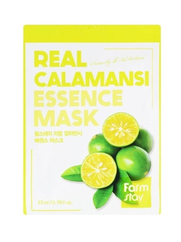 Farmstay Μάσκα Λάμψης και Λεύκανσης Real Calamansi Essence Mask 23ml Farmstay Μάσκα Λάμψης και Λεύκανσης Real Calamansi Essence Mask 23ml