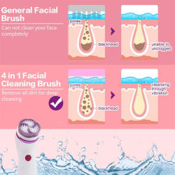 CNAIER Facial Cleansing & Massaging Device 4 in 1- Ηλεκτρικό Βουρτσάκι Σιλικόνης για Καθαρισμό και Μασάζ Προσώπου CNAIER Facial Cleansing & Massaging Device 4 in 1- Ηλεκτρικό Βουρτσάκι Σιλικόνης για Καθαρισμό και Μασάζ Προσώπου