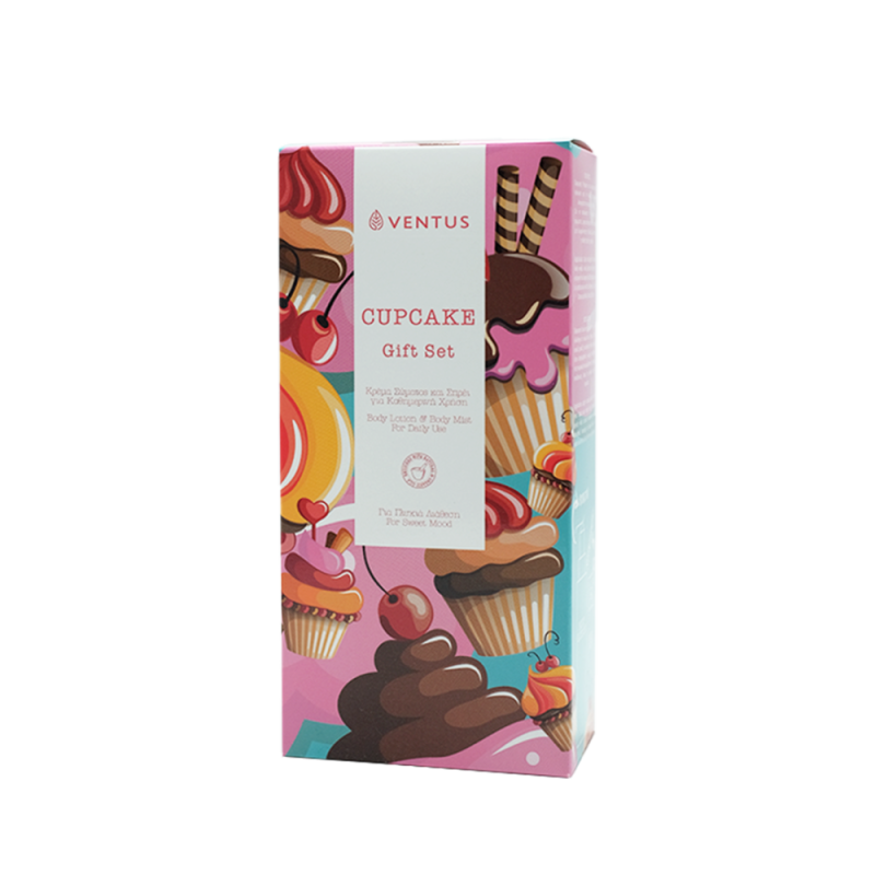 Ventus Cupcake Body Mist & Body Lotion Gift Box Ventus Cupcake Body Mist & Body Lotion Gift Box