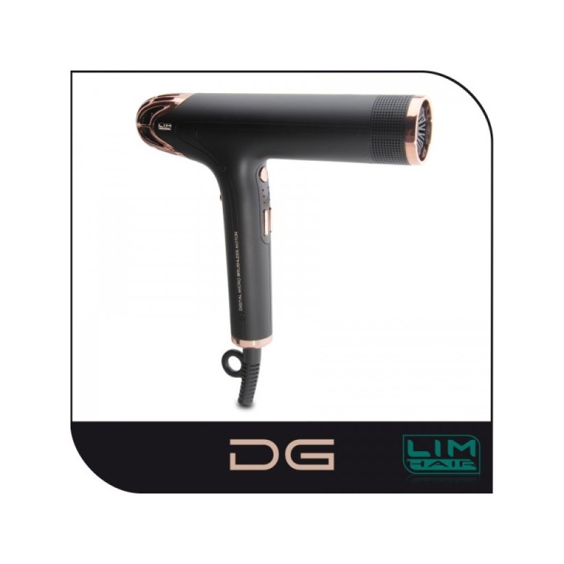 Επαγγελματικό Πιστολάκι Μαλλιών Με Φυσούνα Lim Hair DG Black-Rose Gold 2000Watt