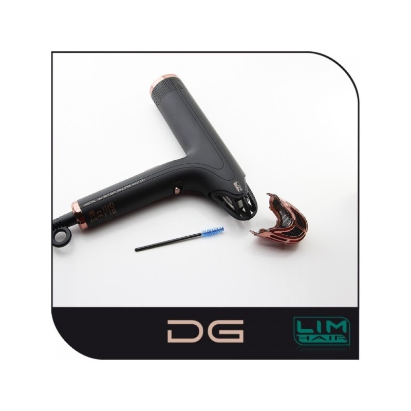Επαγγελματικό Πιστολάκι Μαλλιών Με Φυσούνα Lim Hair DG Black-Rose Gold 2000Watt