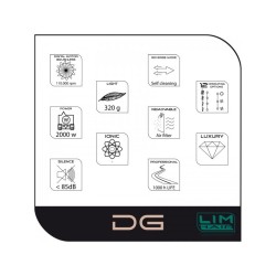 Επαγγελματικό Πιστολάκι Μαλλιών Με Φυσούνα Lim Hair DG Black-Rose Gold 2000Watt