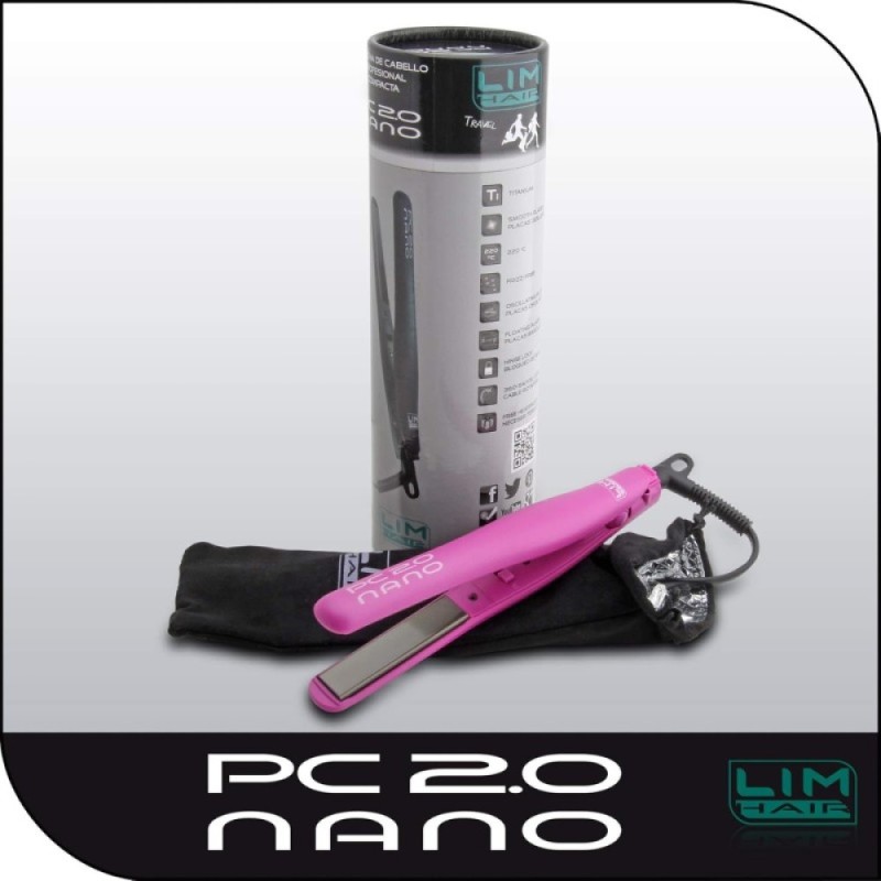 Μινι Ισιωτική Πρέσα Μαλλιών Lim Hair Nano PC 2.0 Fuchsia 22 Watt
