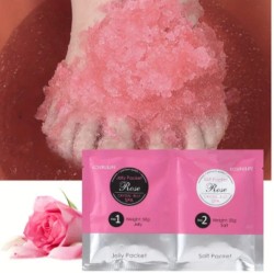 Σετ 2 Steps Crystal Jelly Pedicure Spa 50+50g Premium Quality Rose