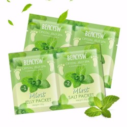 Σετ 2 Steps Crystal Jelly Pedicure Spa 50+50g Premium Quality Mint