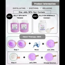 Σετ 2 Steps Hand & Foot Jelly Spa Bath Bathrani Lavender