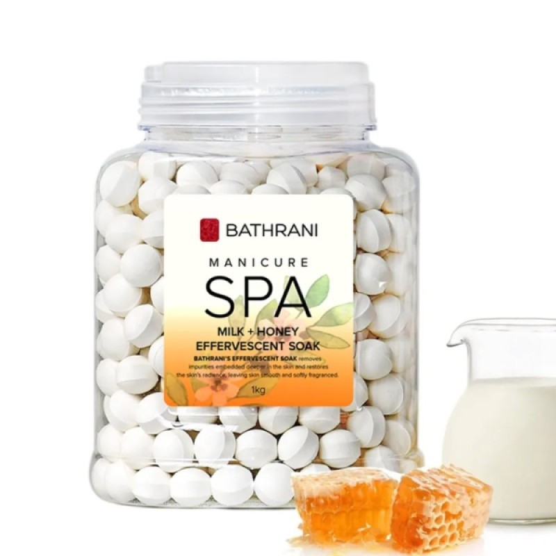 Αναβράζουσες Μπάλες Manicure Pedicure  Milk Honey 1kg