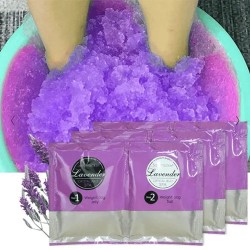 Σετ 2 Steps Crystal Jelly Pedicure Spa 50+50g Premium Quality Levander
