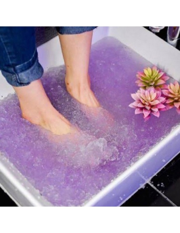 Σετ 2 Steps Crystal Jelly Pedicure Spa 50+50g Premium Quality Levander