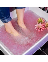 Σετ 2 Steps Crystal Jelly Pedicure Spa 50+50g Premium Quality Rose