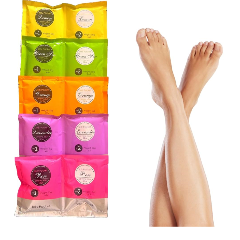 Σετ 2 Steps Crystal Jelly Pedicure Spa 50+50g Premium Quality Levander