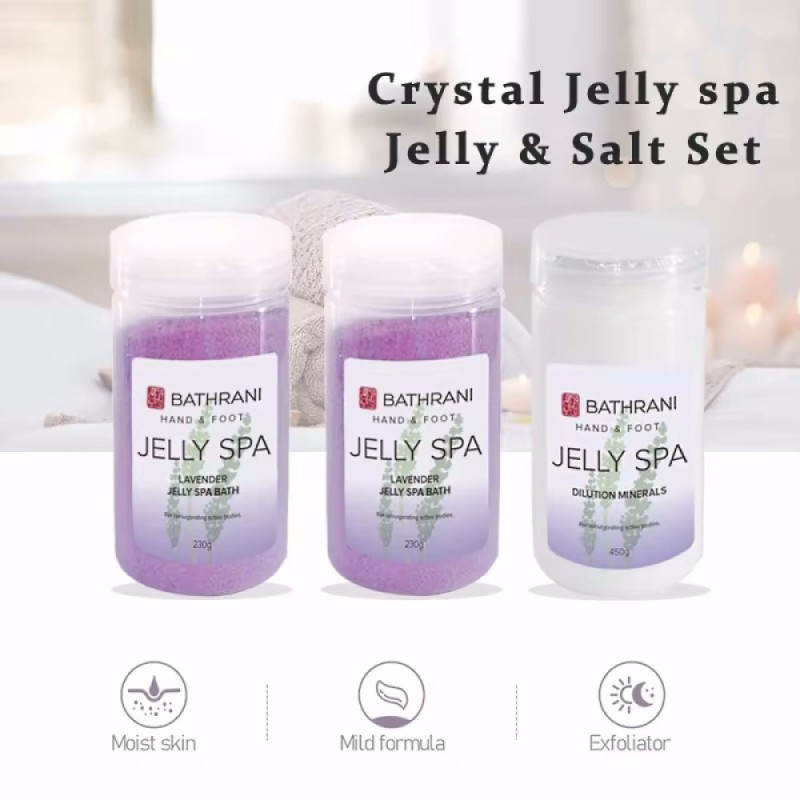 Σετ 2 Steps Hand & Foot Jelly Spa Bath Bathrani Lavender