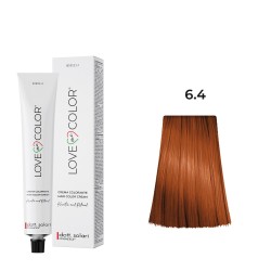 Love Me Color Βαφή μαλλιών 6.4 Ξανθό Σκούρο Χάλκινο - 100ml + Δώρο Οξυζενέ 20vol - 150ml