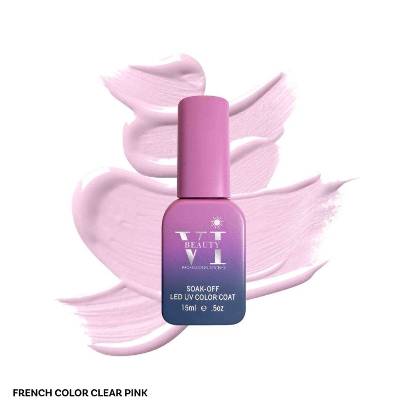 Ημιμόνιμο Βερνίκι Beauty VI Clear Pink French Manicure 15ml Ημιμόνιμο Βερνίκι Beauty VI Clear Pink French Manicure 15ml