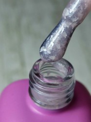 Rubber Base Elegant Beige Glitter and Flakes Beauty VI 15ml