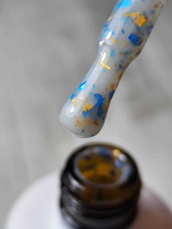 Rubber Base Gold Blue Flake Beauty VI 15ml