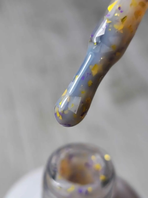 Rubber Base Purple-Gold Flake Beauty VI 15ml Rubber Base Purple-Gold Flake Beauty VI 15ml