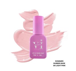 Rubber Base 06 Shimmer Light Pink Beauty VI 15ml
