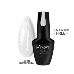Ημιμόνιμο Βερνίκι Mixcoco Snow Flake White Cosmopolitan 15ml 
