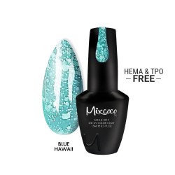 Ημιμόνιμο Βερνίκι Mixcoco Snow Flake Blue Hawaii 15ml 