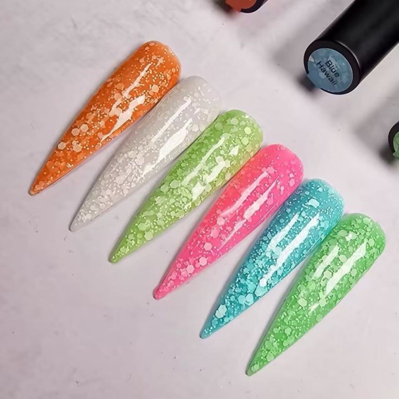 Ημιμόνιμο Βερνίκι Mixcoco Snow Flake Pink Starburst 15ml 