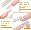 Nail Dual Forms Sandwich Almond 240pcs Nail Dual Forms Sandwich Almond 240pcs