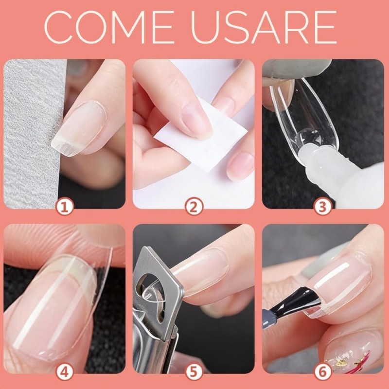 Nail Dual Forms Sandwich Oval 240pcs
