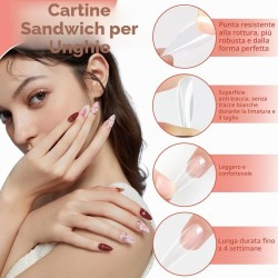 Nail Dual Forms Sandwich Oval 240pcs