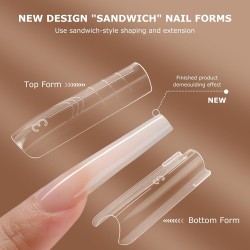 Sandwich Nails Dual Forms Νο#26 Τετράγωνο 280τμχ