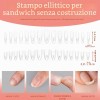 Nail Dual Forms Sandwich Oval 240pcs