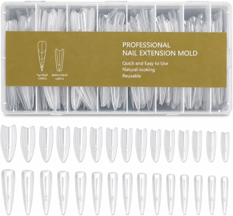Nail Dual Forms Sandwich Almond 240pcs Nail Dual Forms Sandwich Almond 240pcs