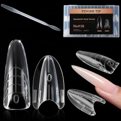 Sandwich Nails Dual Forms Νο#38 Αμύγδαλο 280τμχ
