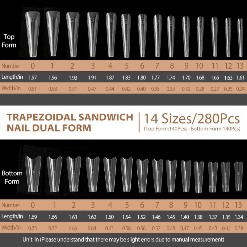 Sandwich Nails Dual Forms Νο#28 Στιλέτο 280τμχ