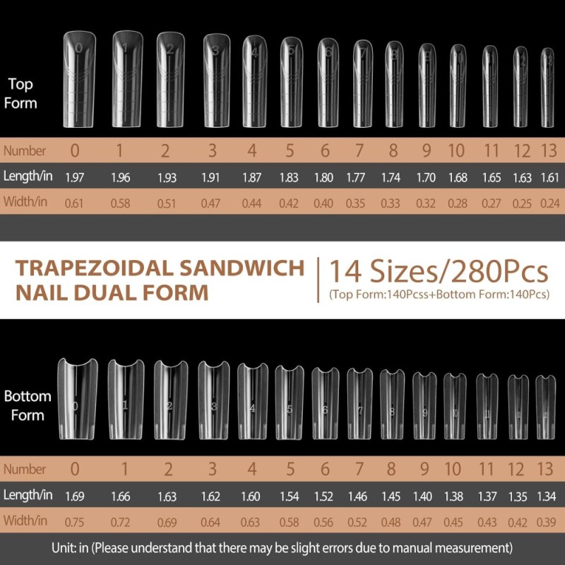 Sandwich Nails Dual Forms Νο#26 Τετράγωνο 280τμχ