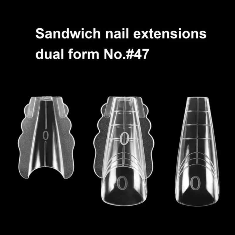 Sandwich Nails Dual Forms Νο#47 Coffin 280τμχ Sandwich Nails Dual Forms Νο#47 Coffin 280τμχ