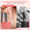 Sandwich Nail Dual Forms Coffin 240pcs