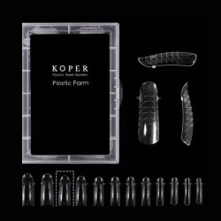 Koper Plastic Dual Forms Φόρμες Επιμήκυνσης Νυχιών No1 120τεμ